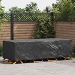 vidaXL Housse pour mobilier d'extérieur Noir 270 x 110 x 70 cm 210D