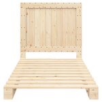 vidaXL Cadre de lit sans matelas avec tête de lit 100x200 cm