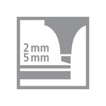 Pochette de 6 surligneurs boss original rechargeable pointe biseautée 2-5 mm x 5 stabilo