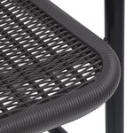 vidaXL Chaises de jardin lot de 2 Plastique Rotin et acier 110 kg
