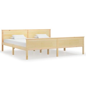 vidaXL Cadre de lit Bois de pin massif 200x200 cm