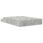 vidaXL Cadre de lit de rangement Gris béton 140x190 cm