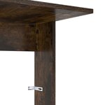 vidaXL Table d'appoint Chêne fumé 40 x 38 x 62 5 cm Bois d'ingénierie
