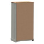 vidaXL Bibliothèque VIGO gris 60x35x114 5 cm bois massif de pin