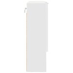 vidaXL Armoire Miroir Blanc 59 x 17 x 55 cm Bois d'ingénierie