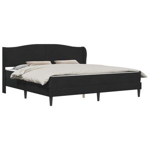vidaXL Cadre de lit avec tête de lit Noir 180 x 200 cm Velours