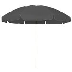 vidaXL Parasol de plage Anthracite 240 cm