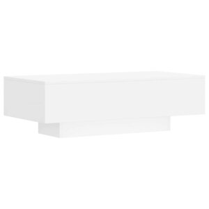 vidaXL Table basse blanc 100x49 5x31 cm bois d'ingénierie