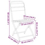 vidaXL Chaise de jardin pliante 2 Pièces Vert 55 x 56 5 x 91cm Acier