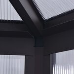 vidaXL Serre en aluminium 240x211x232 cm