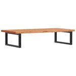 vidaXL Étagère de vasque murale acier et bois massif de hêtre