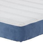 Matelas à ressorts ensachés vidaXL Bleu Medium 140x200x20 cm Tissu
