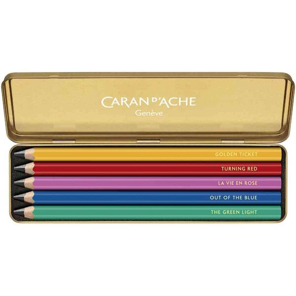 Crayon graphite Arc-en-ciel  set de 5 CARAN D'ACHE