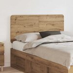 vidaXL Tête de lit Chêne artisanal 135 cm Bois d'ingénierie