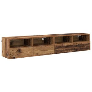 vidaXL Meubles TV muraux 2 Pièces Bois Ancien 80 x 30 x 30 cm