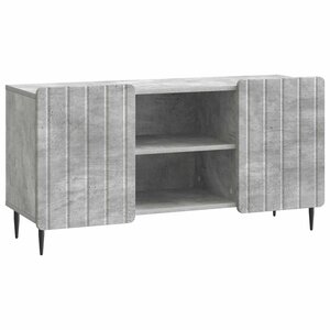 vidaXL Meuble TV 102 x 34 5 x 52 cm Gris béton Bois d'ingénierie
