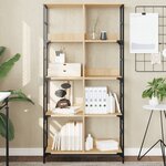 vidaXL Bibliothèque chêne sonoma 78 5x33x153 cm bois d'ingénierie