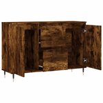 vidaXL Buffet chêne fumé 101 5x35x70 cm bois d'ingénierie