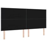 vidaXL Tête de lit Montage mural Géométrique Gris foncé 200 cm Velours