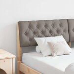 vidaXL Tête de lit capitonnée Taupe 160 cm Pin massif
