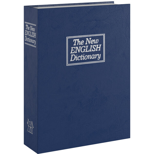 ACROPAQ Coffre Fort Discret Livre- Coffre-fort Livre avec serrure à combinaison- Sécurisez vos objets- Bleu