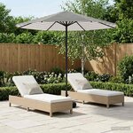 vidaXL Parasol de jardin 230 x 230 cm Polyester Rectangulaire