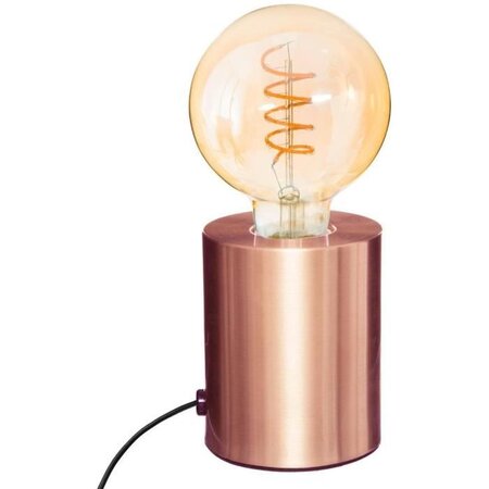 Lampe Socle Metal - Saba - Cuivre - H 10,5 cm
