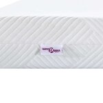 vidaXL Surmatelas Blanc 200 x 200 cm Mousse à mémoire de gel