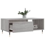 vidaXL Table basse Sonoma gris 90x50x36 5 cm Bois d'ingénierie