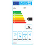 Vidaxl hotte avec led rvb 60 cm acier inoxydable et verre trempé