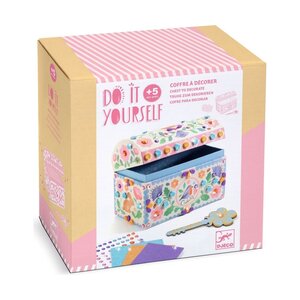 Djeco DJ07929 - Coffre à décorer Précieux trésors