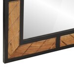 vidaXL Miroir de salle de bain 60x1x55 cm bois massif d'acacia