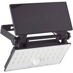 Applique extérieure LED et solaire - Détecteur de mouvement - Plastique et métal - 4 W - Noir