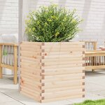 vidaXL Jardinière 60x60x68 5 cm bois de pin massif