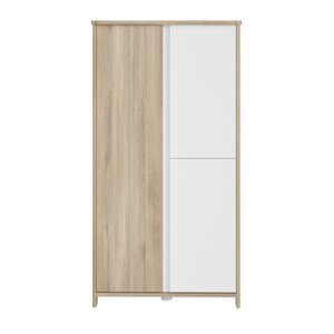 SACHA armoire 3 portes finition chene 98x57x185cm
