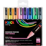 Marqueurs posca pc5m pointe conique moyenne pastel 8 pièces