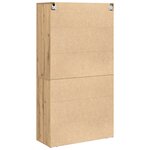 vidaXL Highboard en chêne artisan de 80x33x150 cm en bois d'ingénierie
