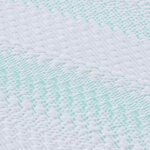 vidaXL Coussins de Matelas Blanc et vert 140 x 200 cm