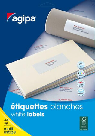 P25  Feuilles 175 Étiquettes Dos De Class Multi-Usage 190 X 38