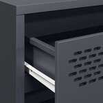 vidaXL Buffet anthracite 68x39x73 5 cm acier laminé à froid