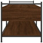 vidaXL Table basse chêne marron 99x50x50 cm bois d'ingénierie
