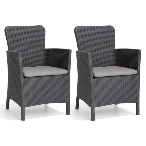 Allibert Chaises d'extérieur 2 Pièces Miami Graphite