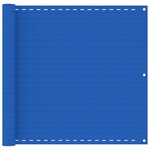 vidaXL Écran de balcon Bleu 90x600 cm PEHD