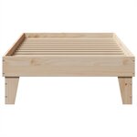vidaXL Cadre de lit sans matelas 75x190 cm bois de pin massif