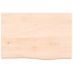 vidaXL Étagère murale 60x40x(2-4) cm bois de chêne massif non traité