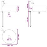 vidaXL Meuble de lavabo mural Sonoma gris 49 x 44 5 x 66 cm