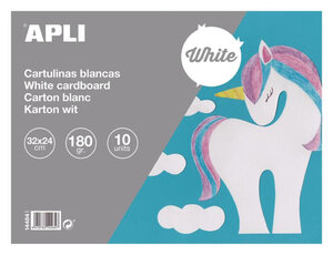 Carton Bloc 32X24Cm 10 Feuilles Blanche