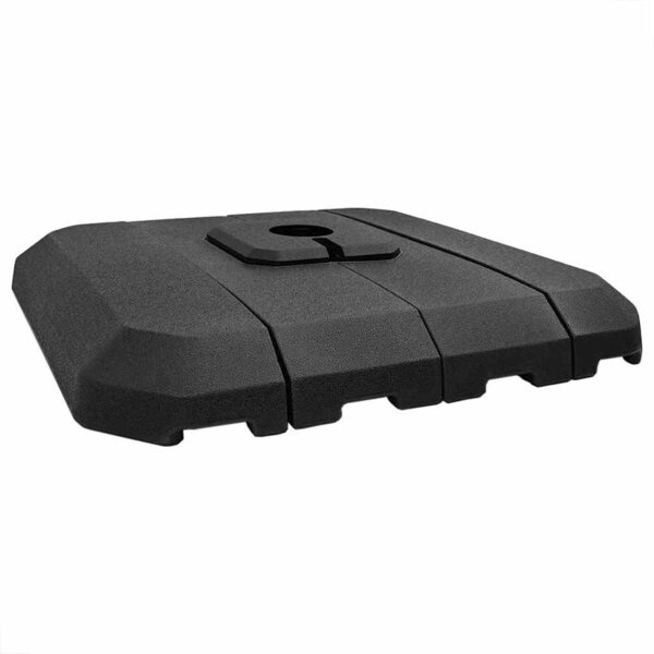 vidaXL Ensemble de base de parasol cantilever 4 Pièces Noir