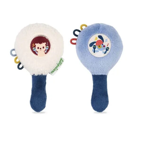 Duo de hochet maracas en peluche