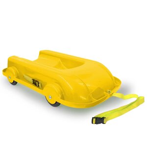 Jamara bobsleigh d'hiver et d'été 2 en 1 jaune